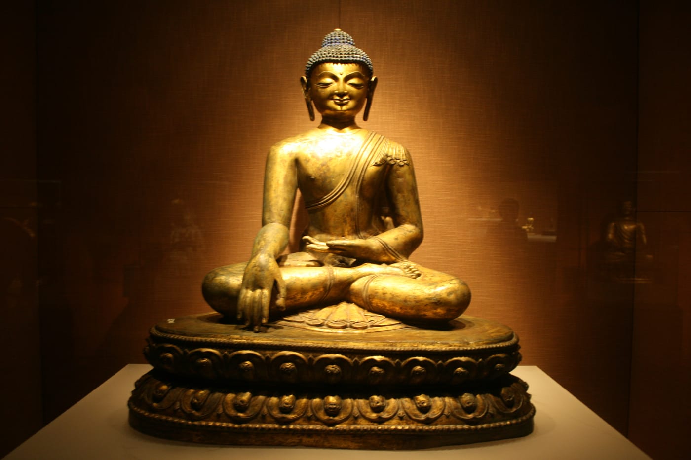 元代释迦牟尼铜坐像